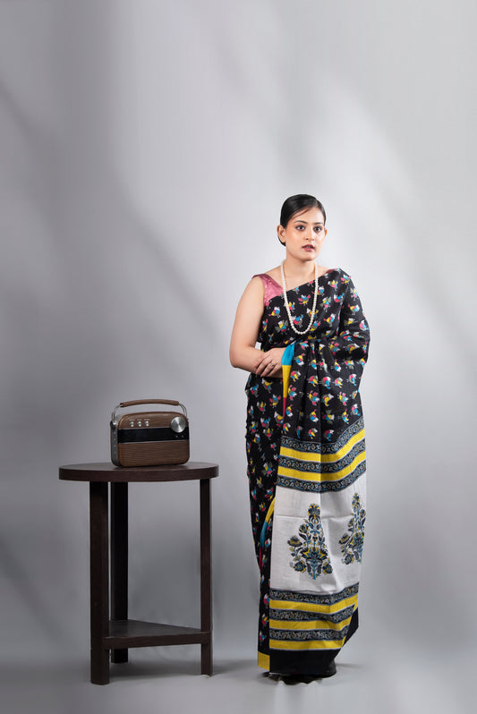 Rangrez Mul Cotton Saree