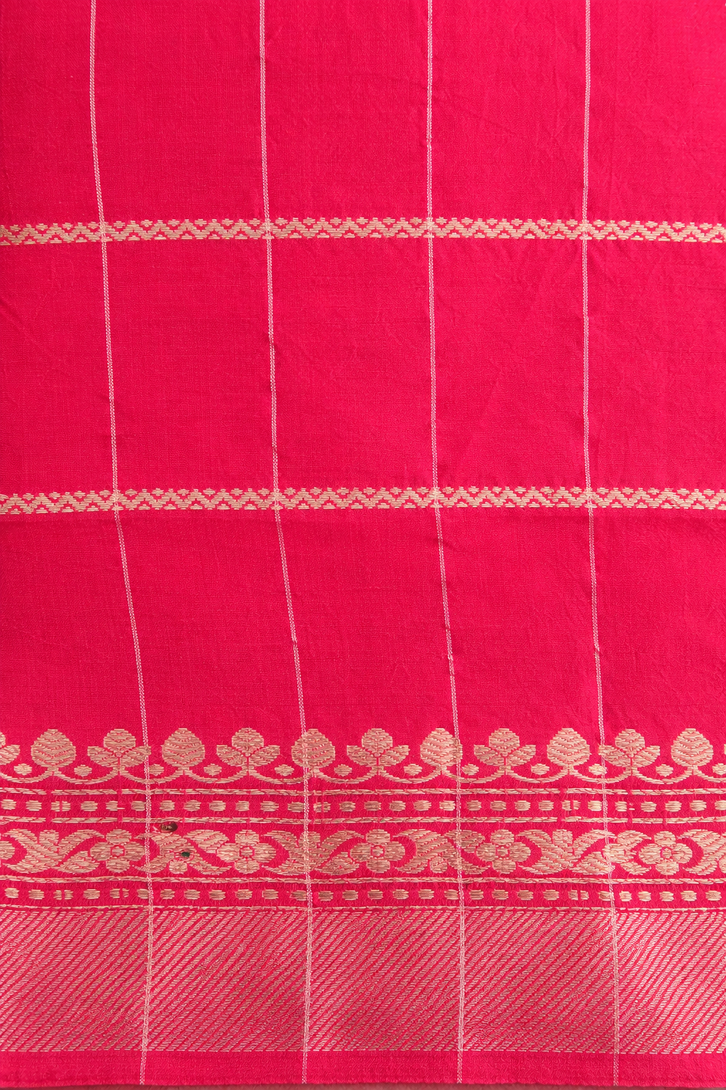 Pure Raw Mango Silk Saree in Jet Black | Handwoven Gold Grid Motifs & Rich Zari Border