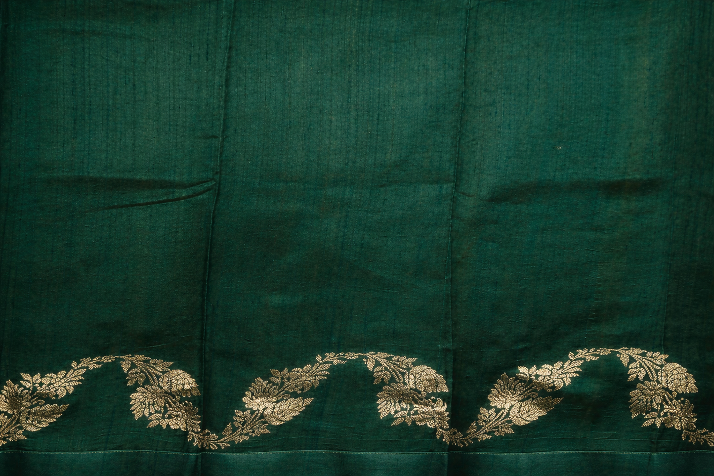 Pure Raw Silk Saree in Golden Yellow with Subtle Zari Motifs | Handwoven Banarasi Elegance