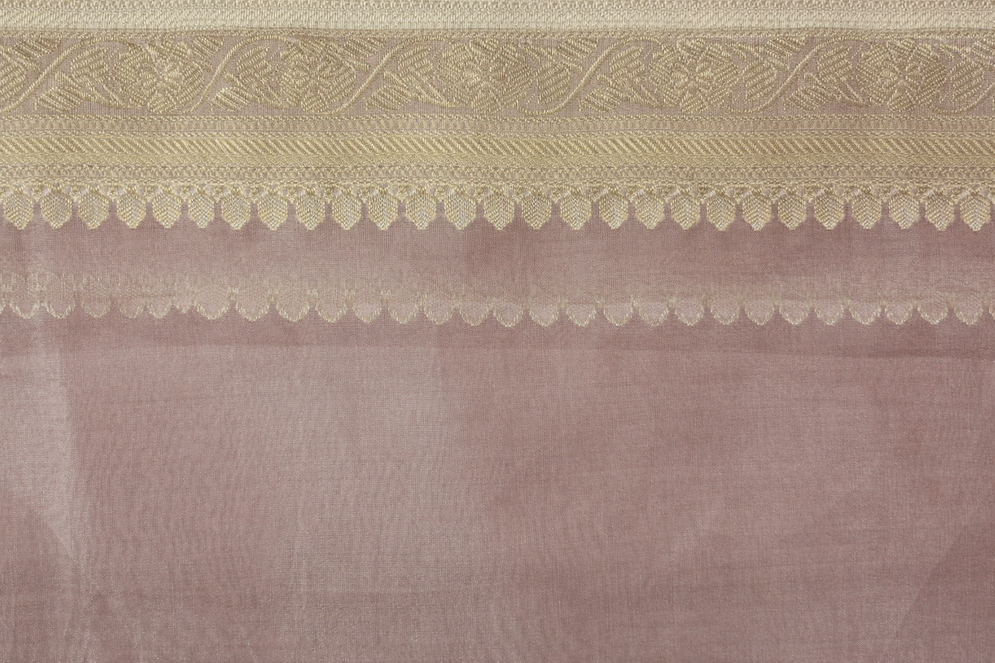 Pure Tissue Banarasi Saree in Soft Rose Gold | Lightweight Festive Tissue Silk Saree