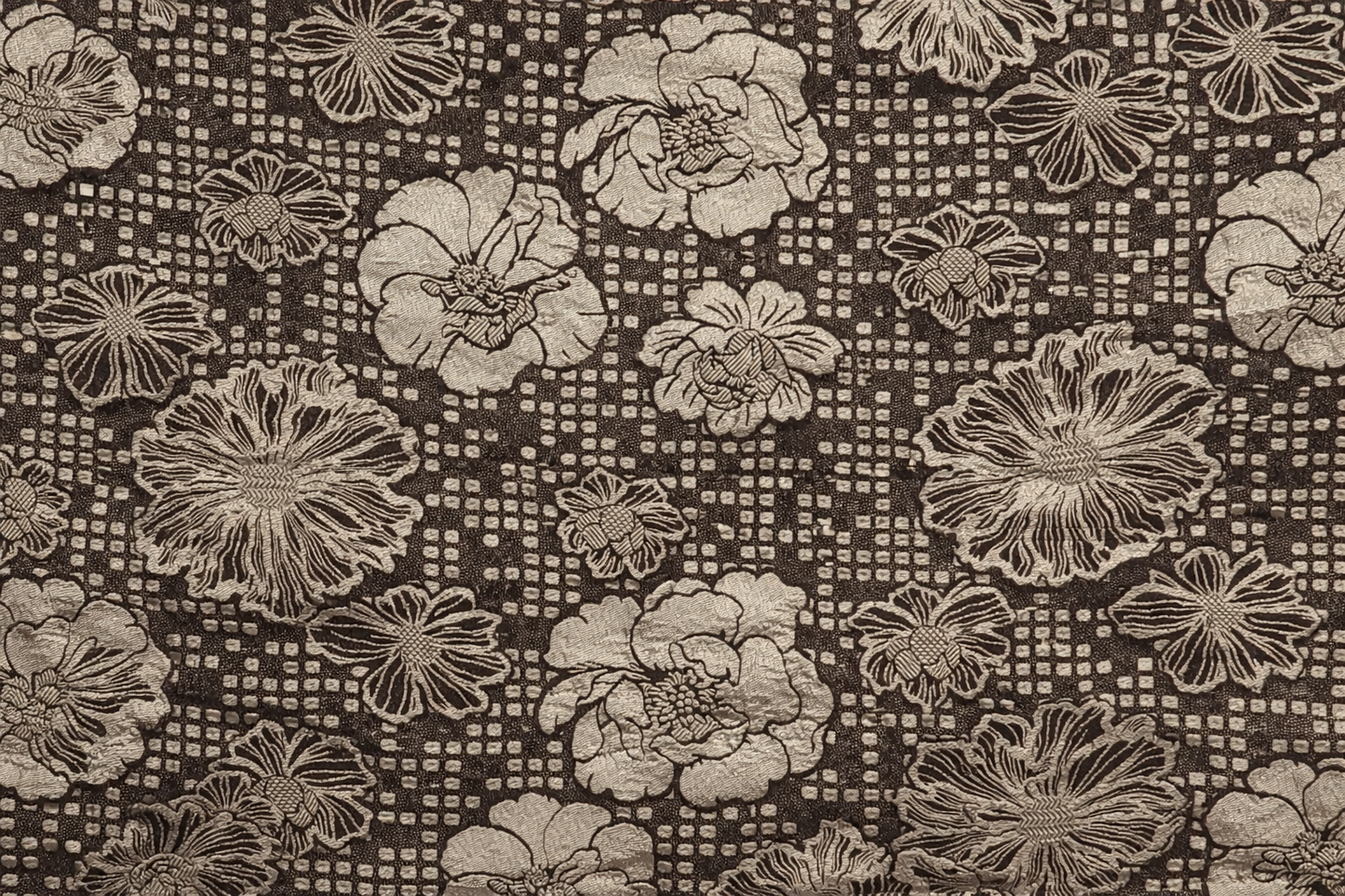 Pure Khaddi Georgette Banarasi Saree in Jet Black with Intricate Antique Zari Floral Jaal