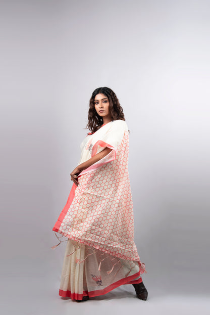 Madhuvan Linen Cotton Saree