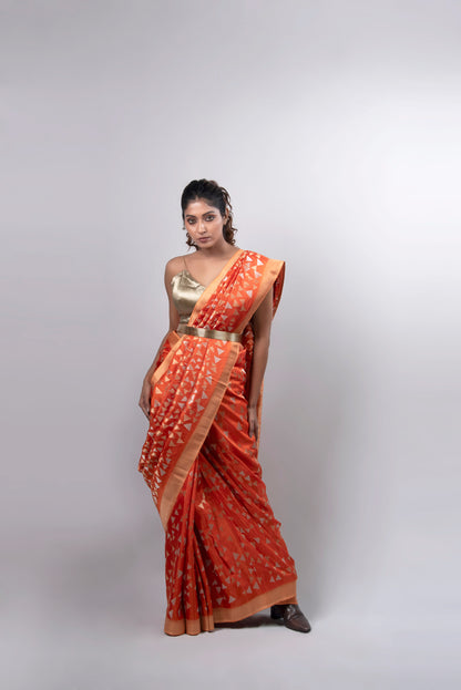 Surya Rekha Crepe Silk Saree