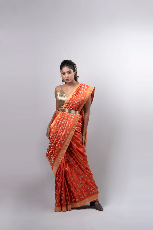 Surya Rekha Crepe Silk Saree