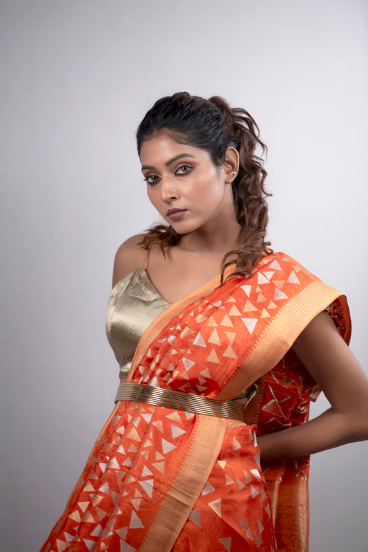 Surya Rekha Crepe Silk Saree
