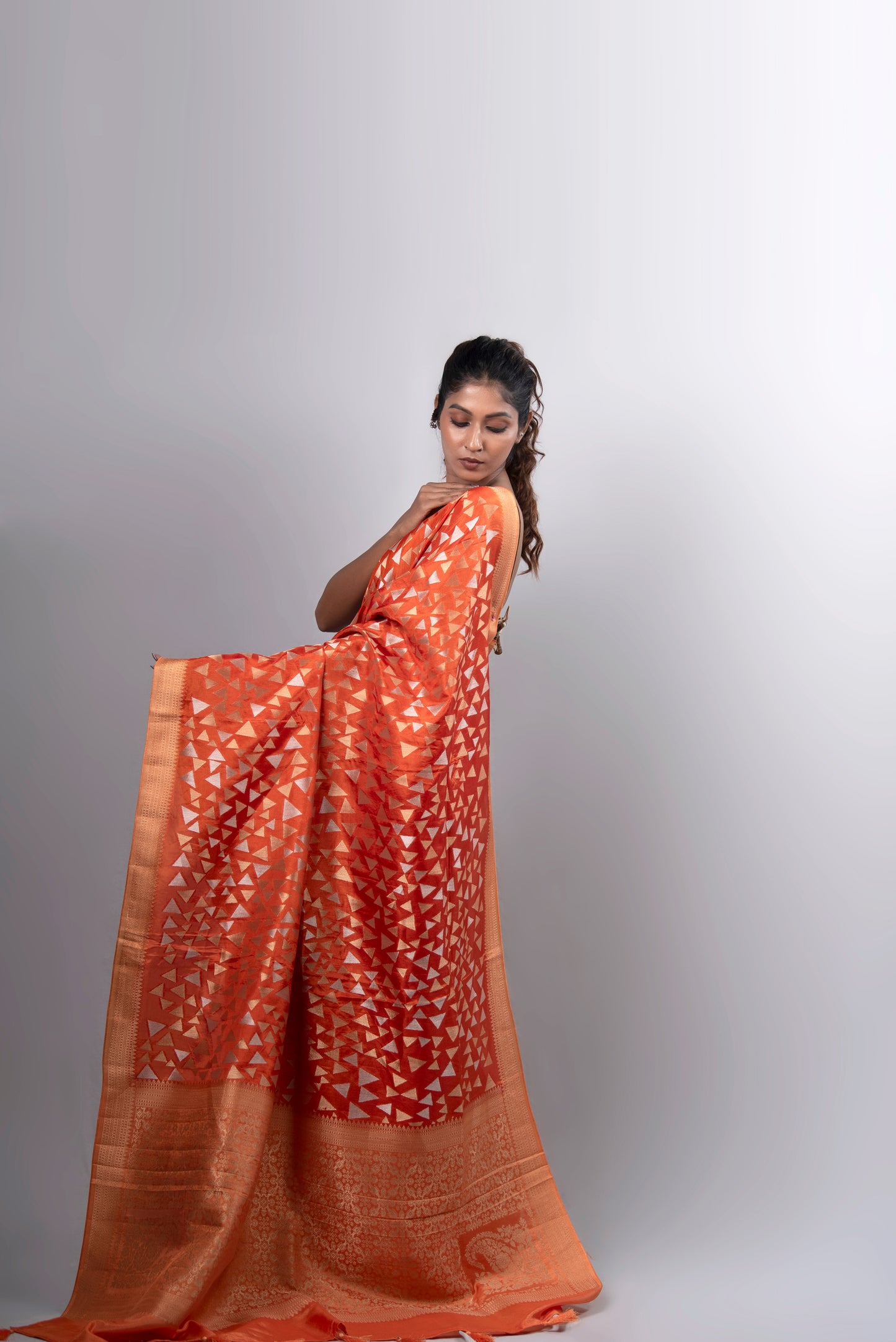 Surya Rekha Crepe Silk Saree