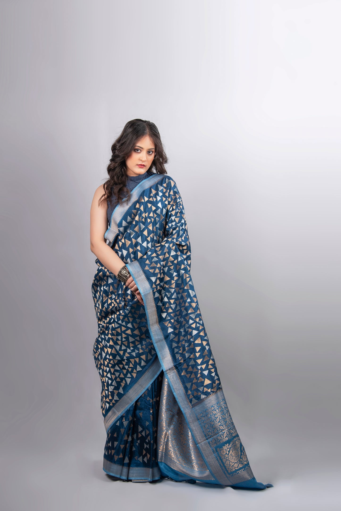 Neel Tara Crepe Silk Saree