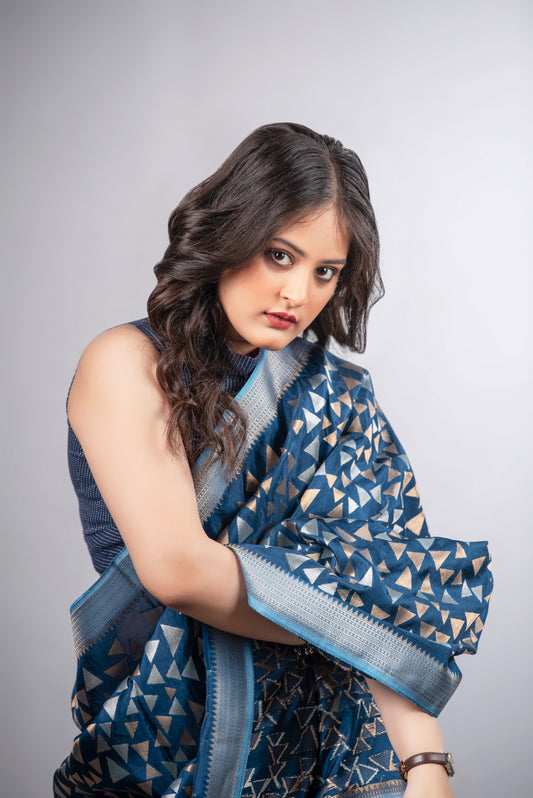 Neel Tara Crepe Silk Saree