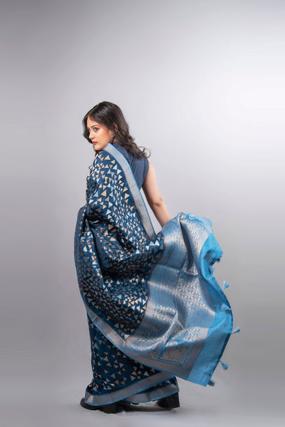 Neel Tara Crepe Silk Saree