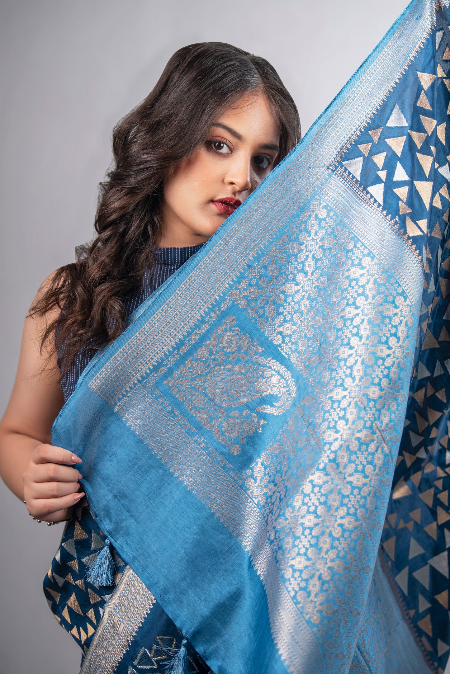 Neel Tara Crepe Silk Saree