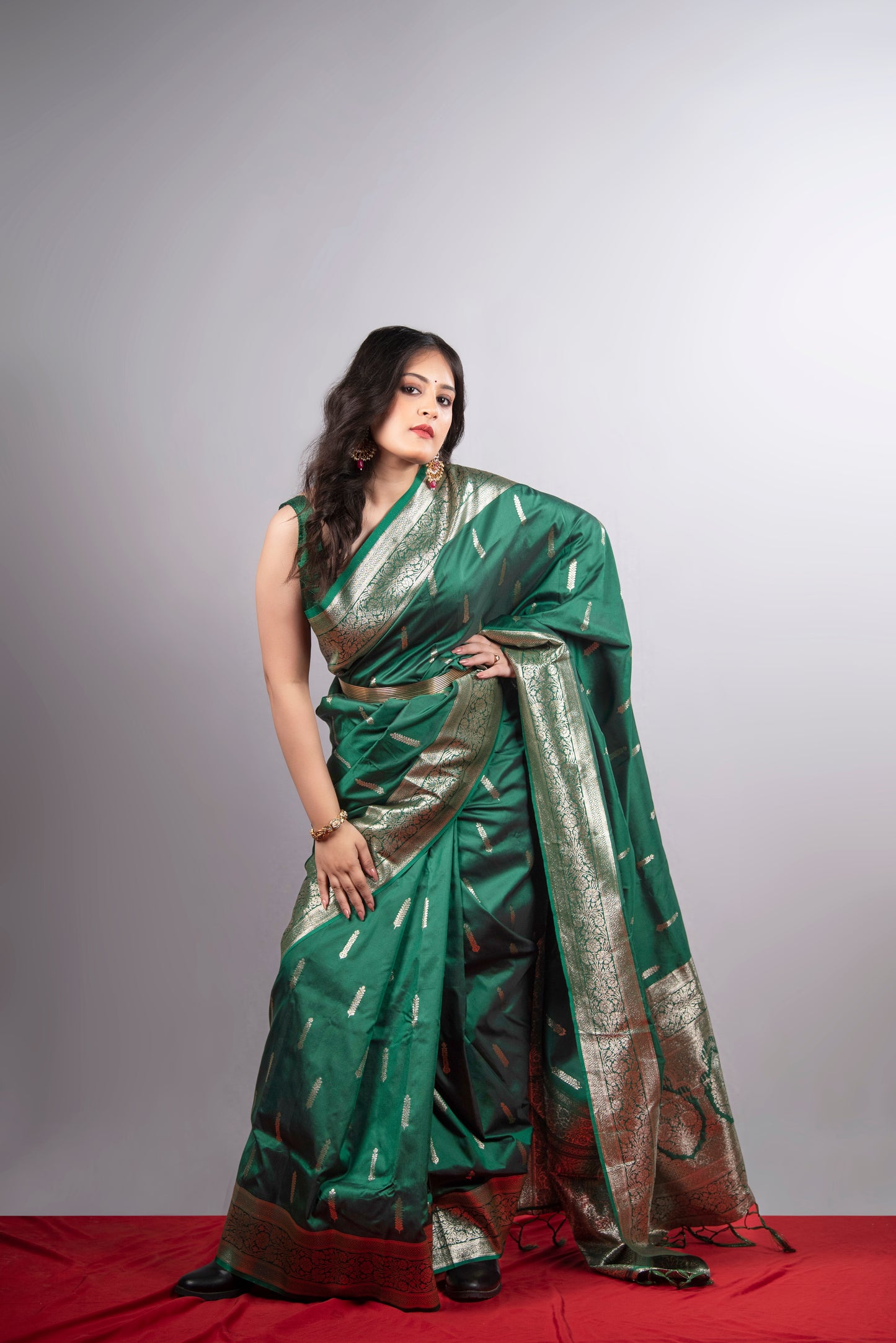 Emerald Veena Art Silk Saree