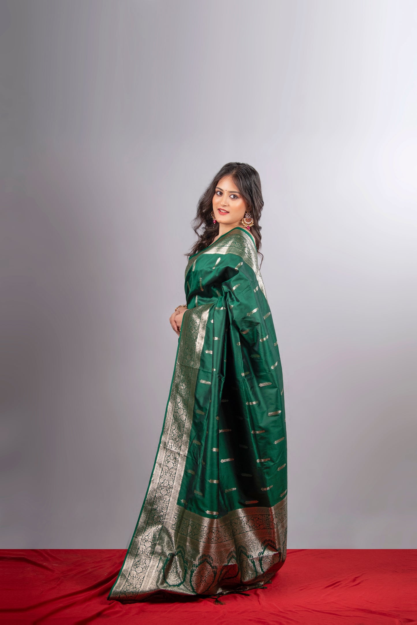 Emerald Veena Art Silk Saree