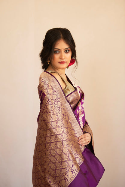 Rajnandini Katan Silk Banarasi Saree