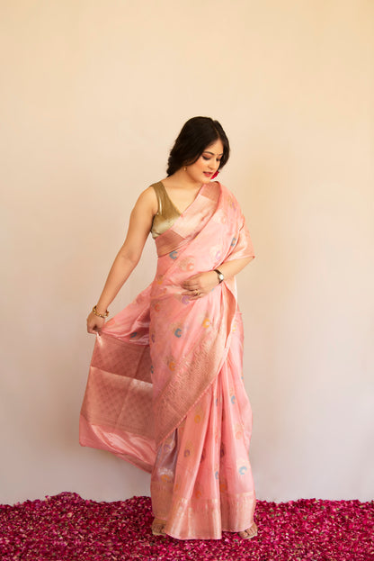 Gulnaar Katan Banarasi Saree