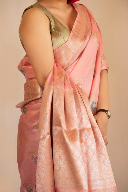 Gulnaar Katan Banarasi Saree