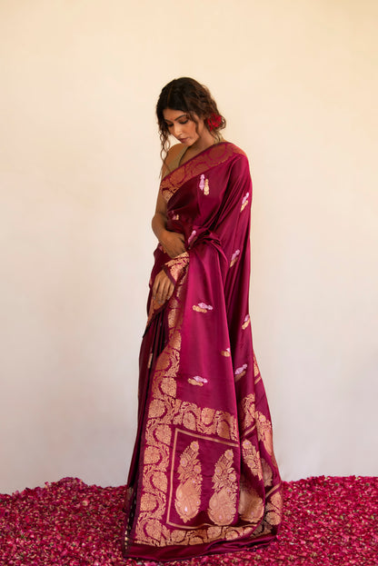 Mehrunisa Mashru Banarasi Saree