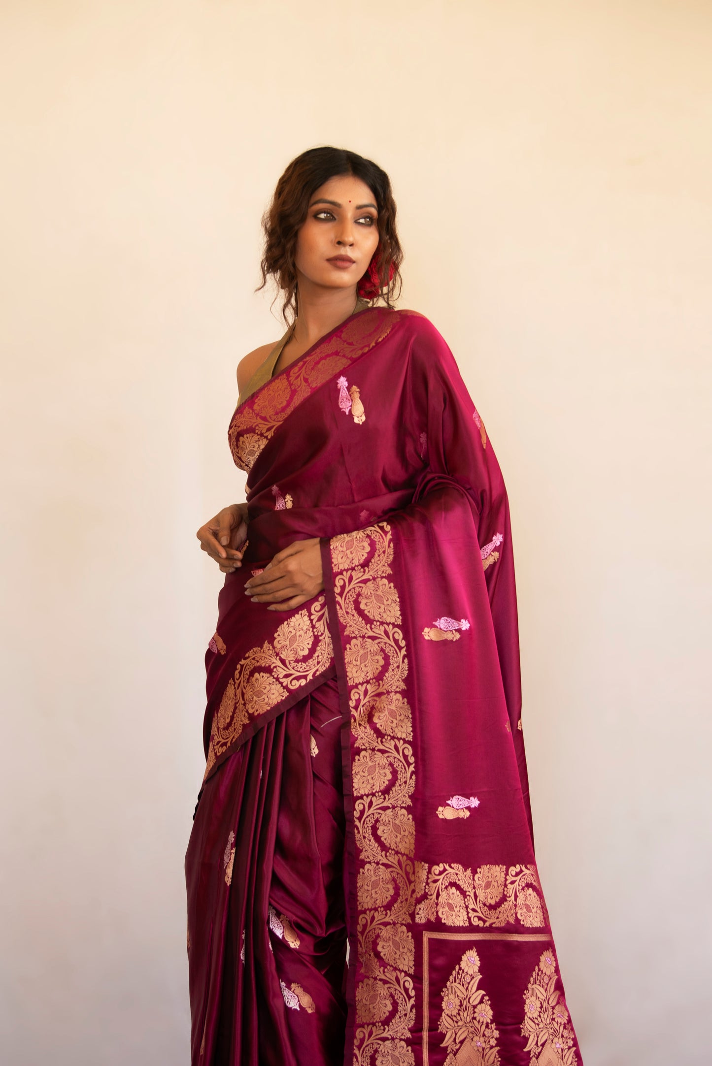 Mehrunisa Mashru Banarasi Saree