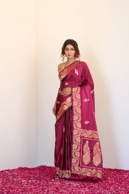 Mehrunisa Mashru Banarasi Saree