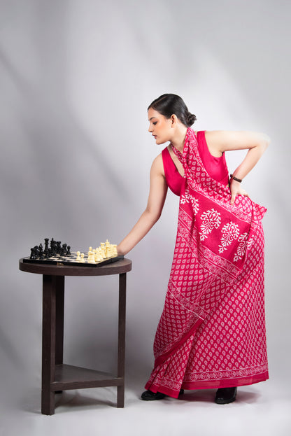 Gulnaar Mul Cotton Saree