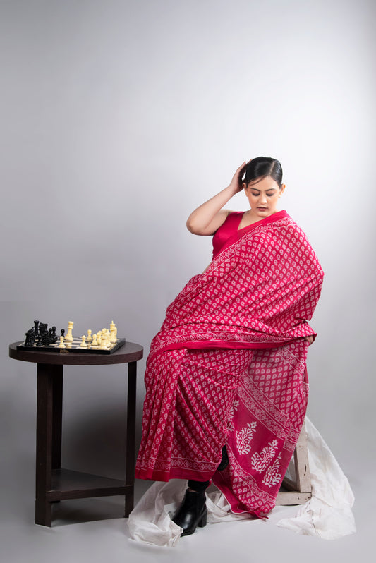 Gulnaar Mul Cotton Saree