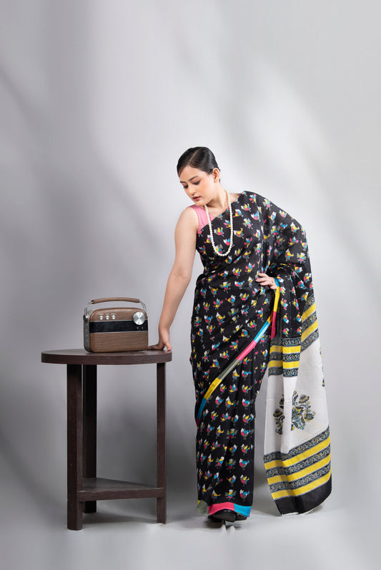 Rangrez Mul Cotton Saree