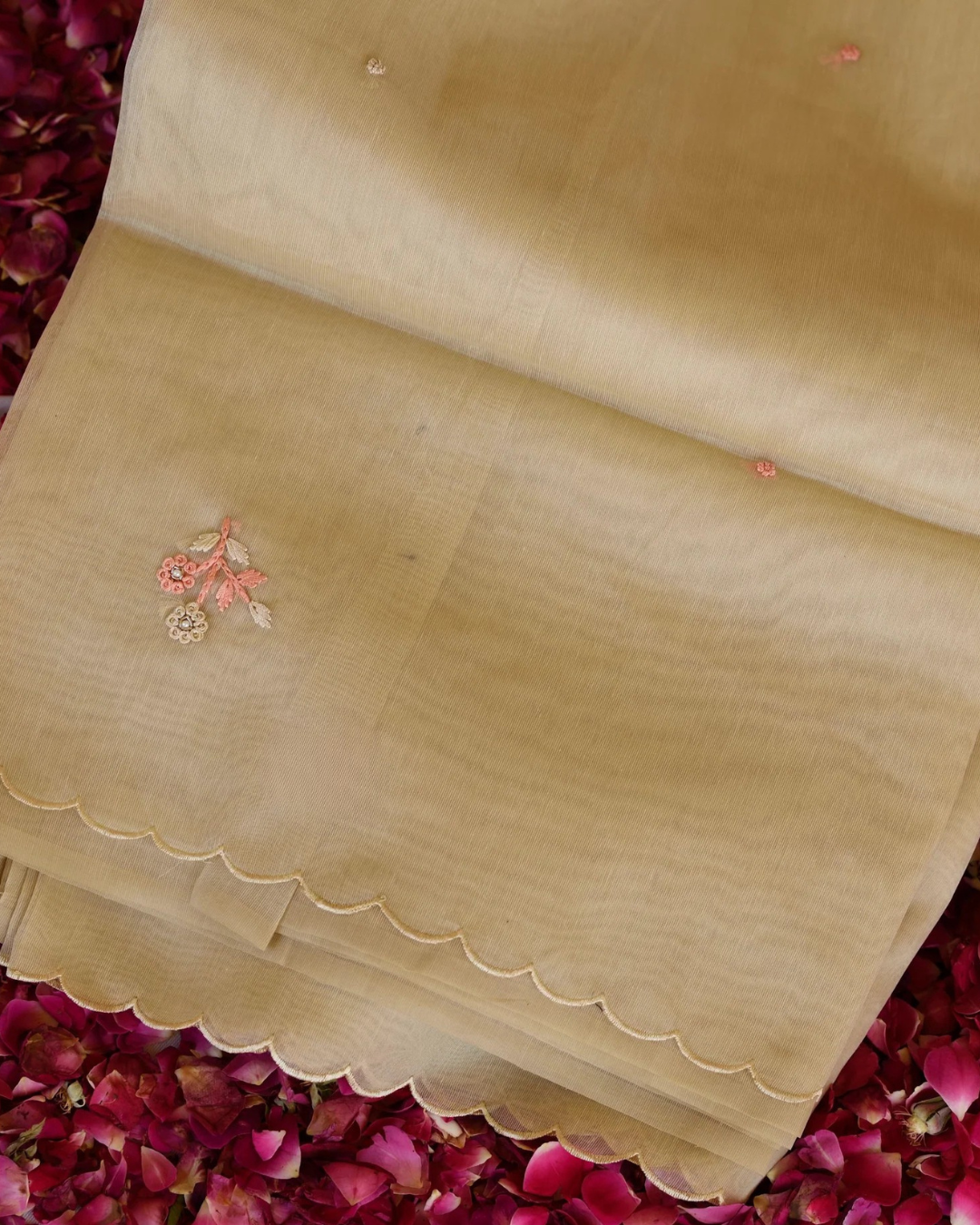 Pista Noor Tissue Organza Saree
