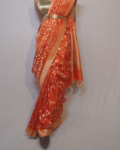 Surya Rekha Crepe Silk Saree