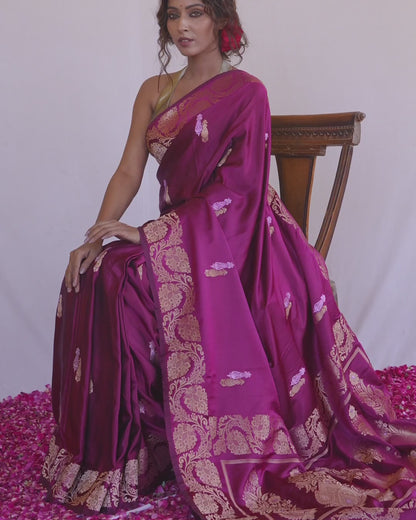 Mehrunisa Mashru Banarasi Saree