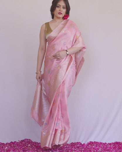 Gulnaar Katan Banarasi Saree